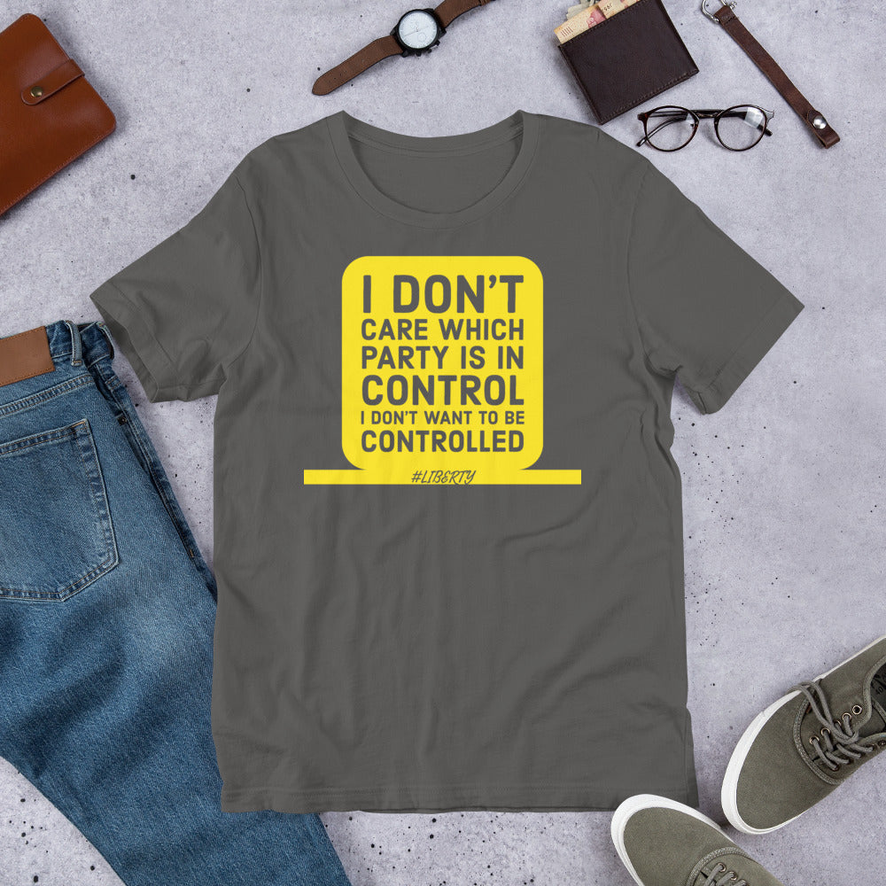 I don't want to be controlled Short-Sleeve Unisex T-Shirt