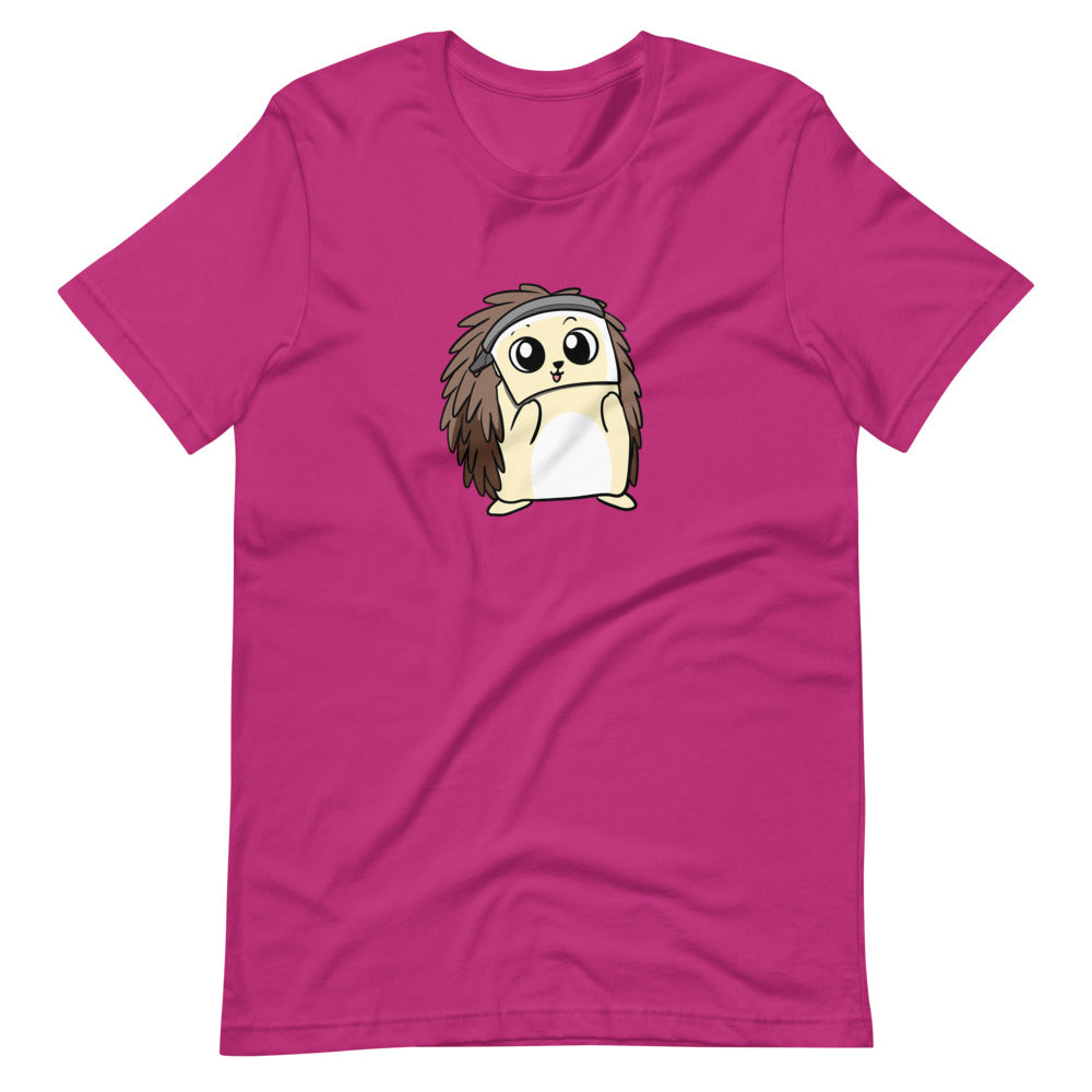 Coronavirus FaceShield Cartoon Porcupine Short Sleeve Unisex T-Shirt