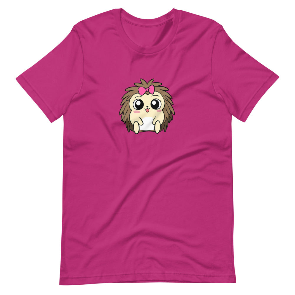 Baby Libertarian Cartoon Porcupine Short Sleeve Unisex T-Shirt