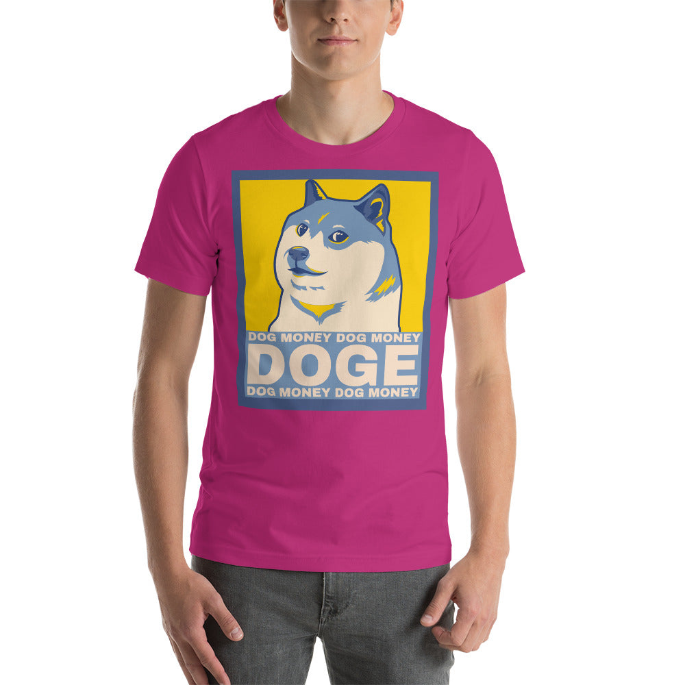 Dog Money Doge Cryptocurrency Short-Sleeve Unisex T-Shirt
