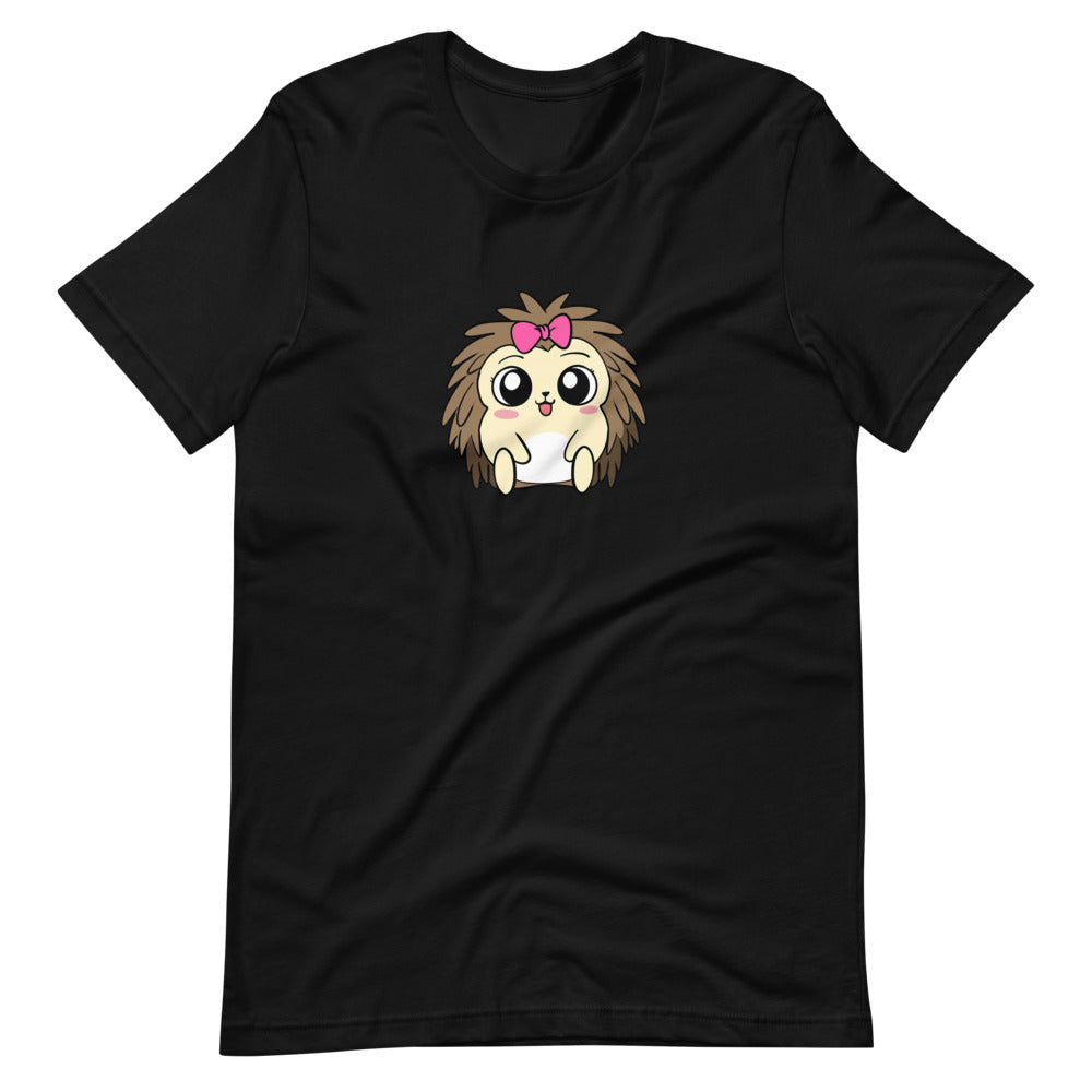 Baby Libertarian Cartoon Porcupine Short Sleeve Unisex T-Shirt