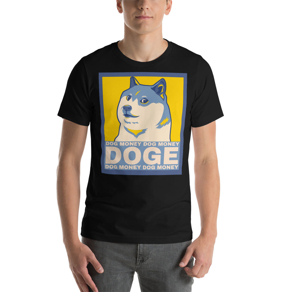 Dog Money Doge Cryptocurrency Short-Sleeve Unisex T-Shirt