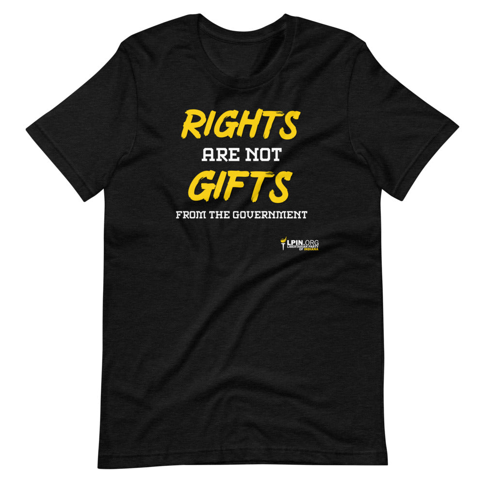 Rights are not Gifts from the Government LP-IN Short-Sleeve Unisex T-Shirt