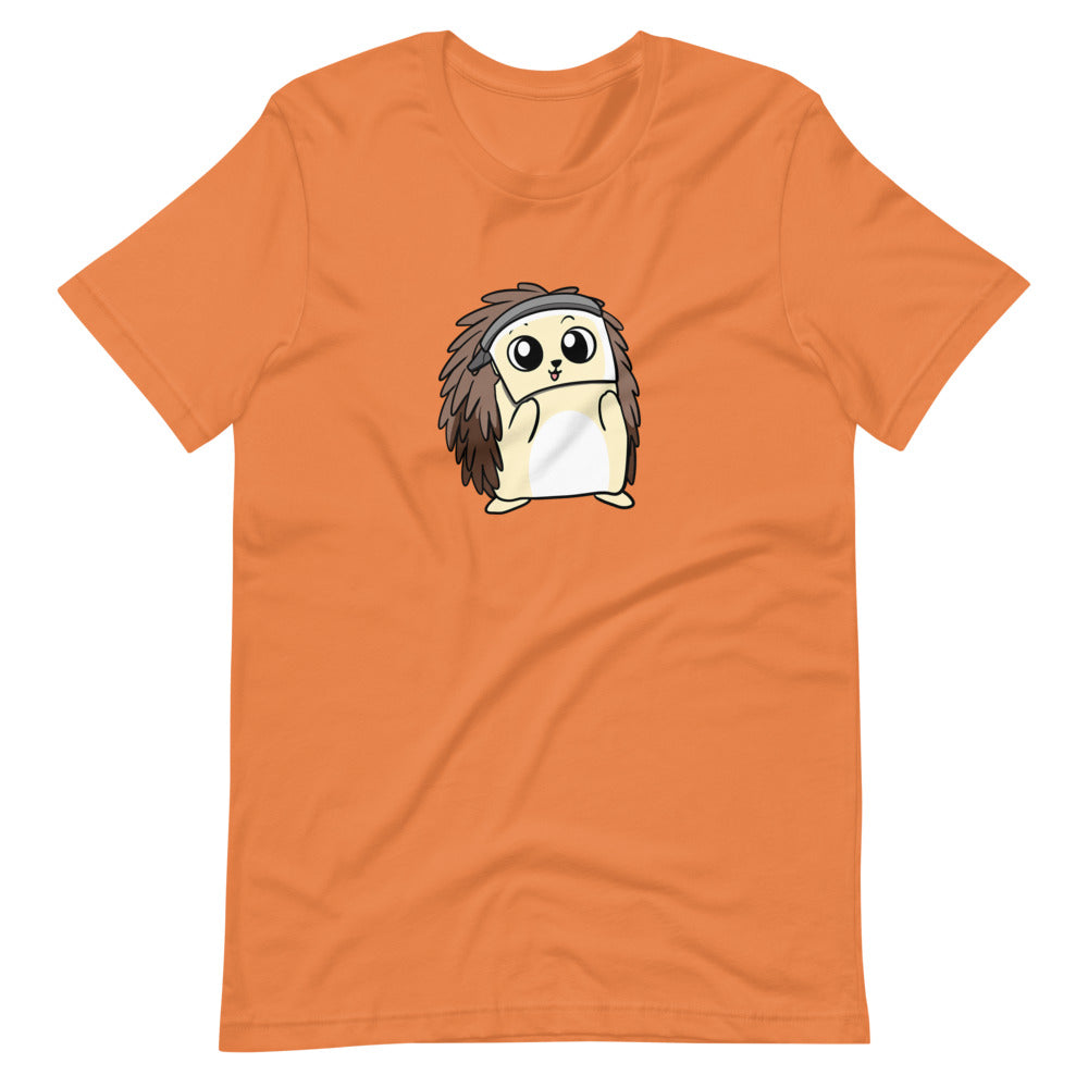 Coronavirus FaceShield Cartoon Porcupine Short Sleeve Unisex T-Shirt
