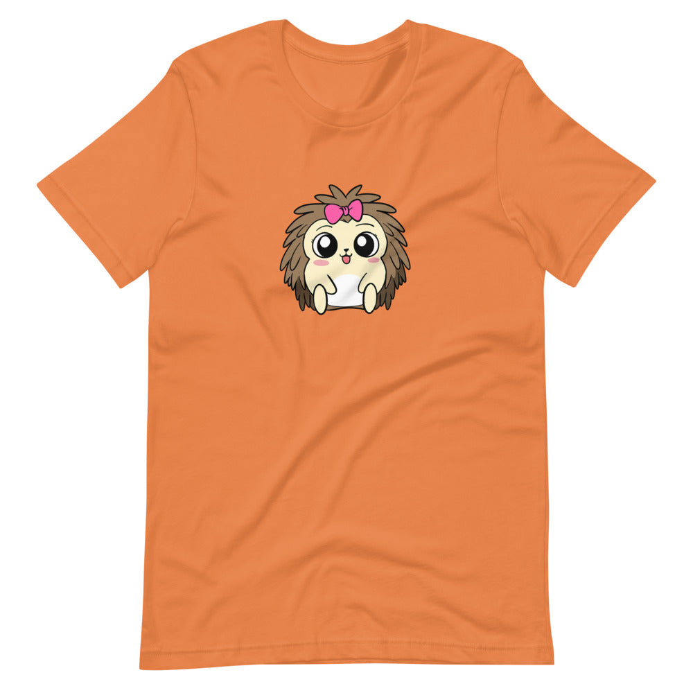 Baby Libertarian Cartoon Porcupine Short Sleeve Unisex T-Shirt