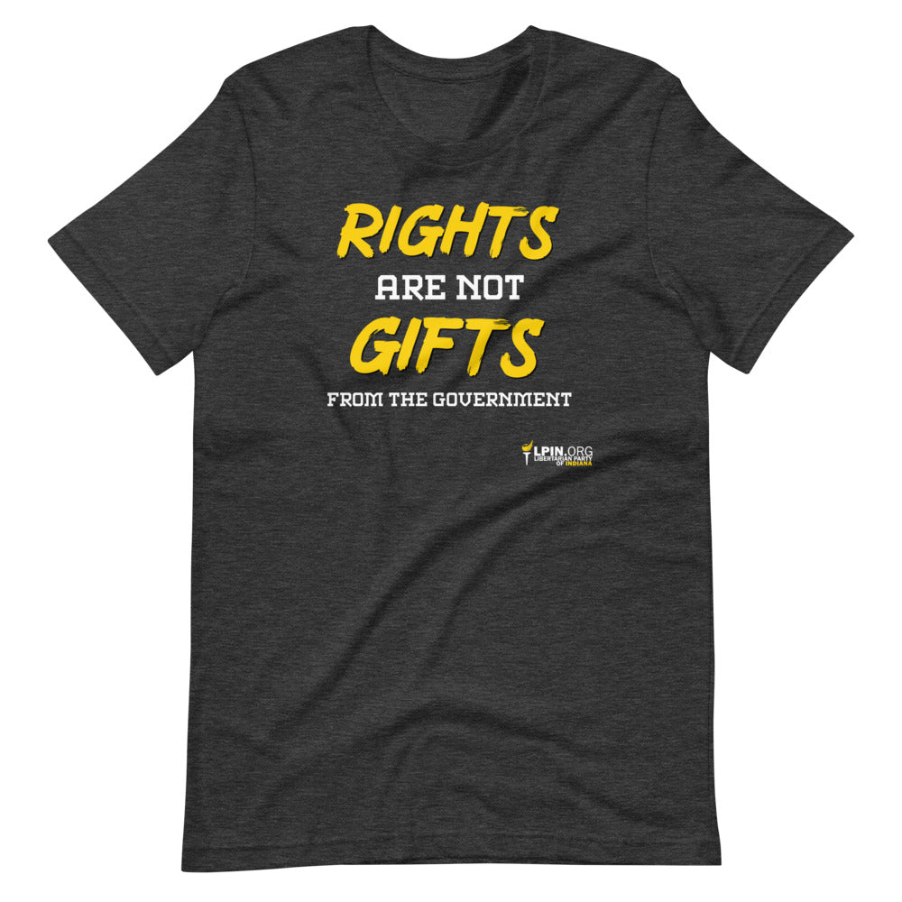 Rights are not Gifts from the Government LP-IN Short-Sleeve Unisex T-Shirt