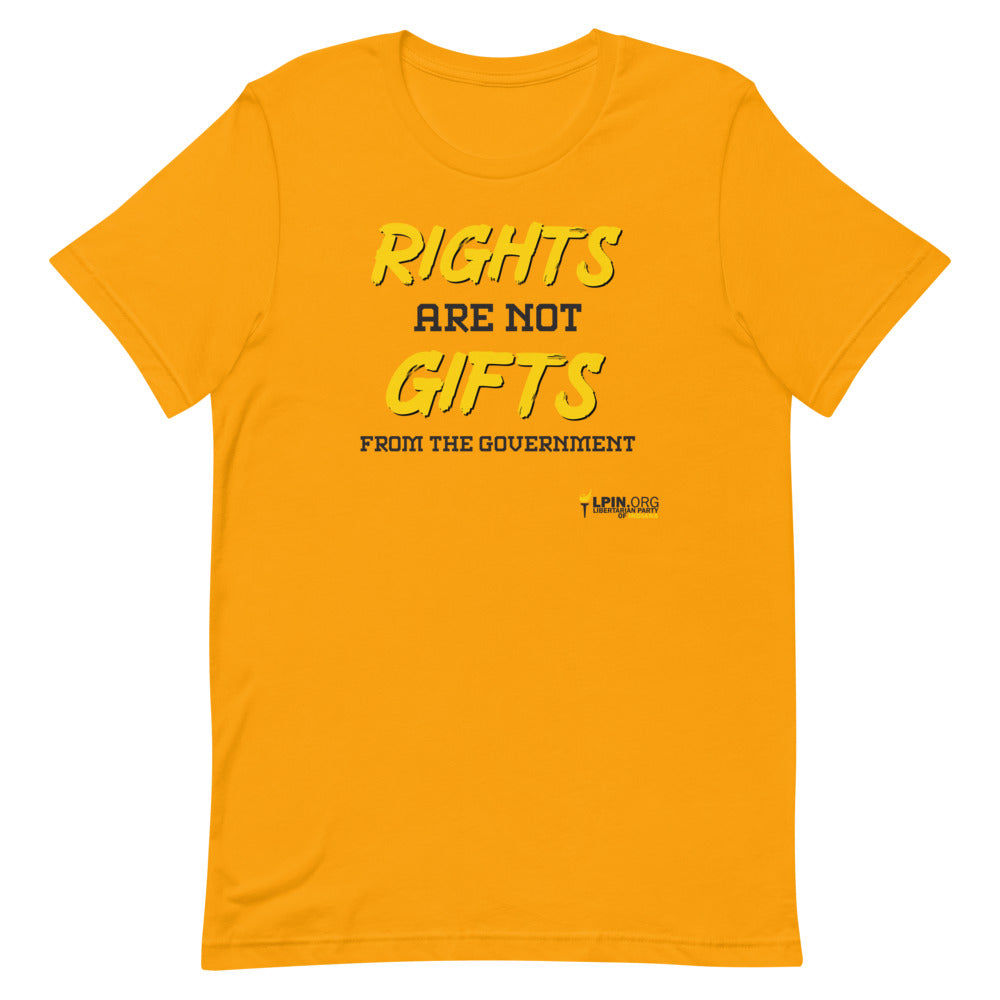 Rights are not Gifts from the Government LP-IN Short-Sleeve Unisex T-Shirt