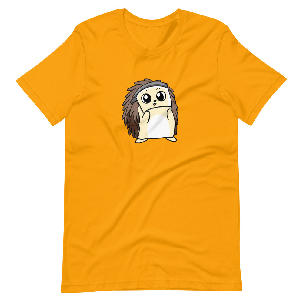 Coronavirus FaceShield Cartoon Porcupine Short Sleeve Unisex T-Shirt