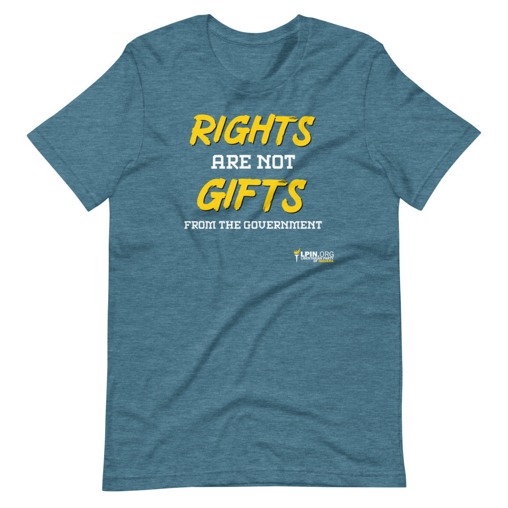 Rights are not Gifts from the Government LP-IN Short-Sleeve Unisex T-Shirt