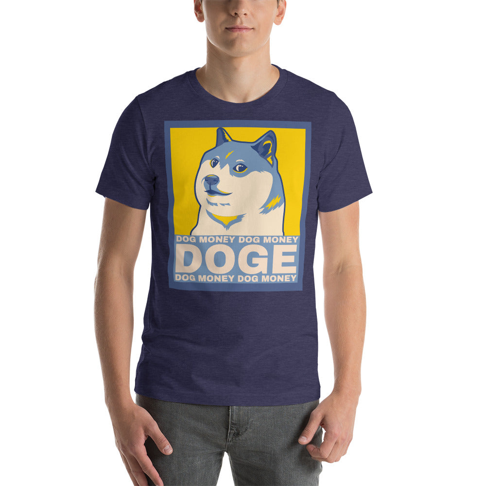 Dog Money Doge Cryptocurrency Short-Sleeve Unisex T-Shirt