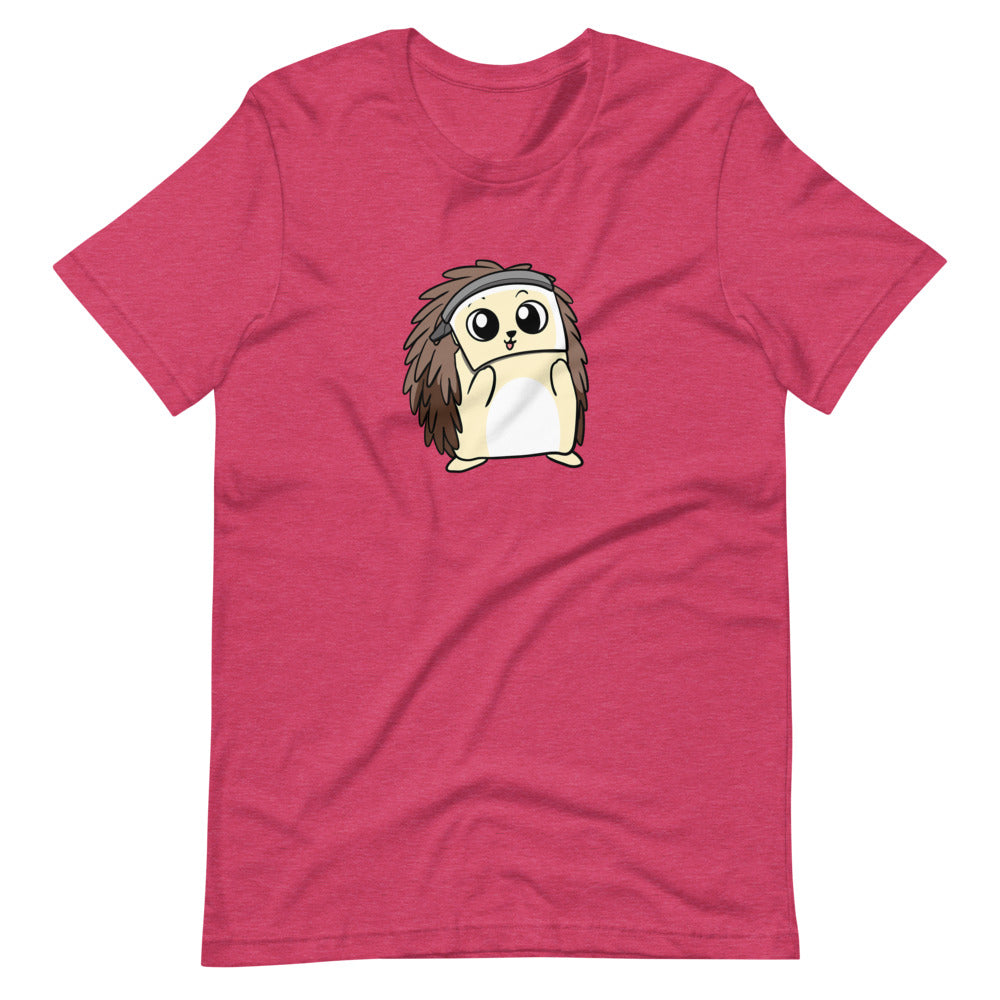 Coronavirus FaceShield Cartoon Porcupine Short Sleeve Unisex T-Shirt
