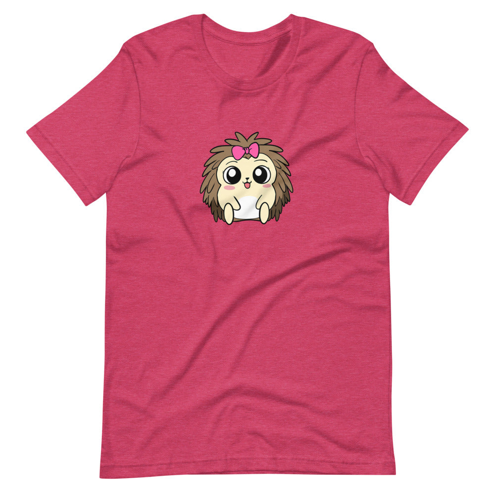 Baby Libertarian Cartoon Porcupine Short Sleeve Unisex T-Shirt