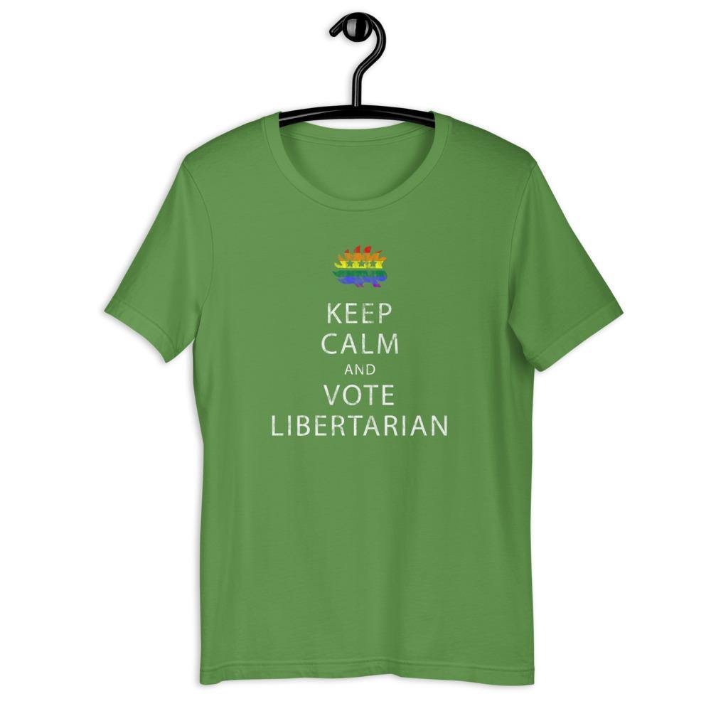 Keep Calm and Vote Libertarian LGBT Pride Unisex T-Shirt