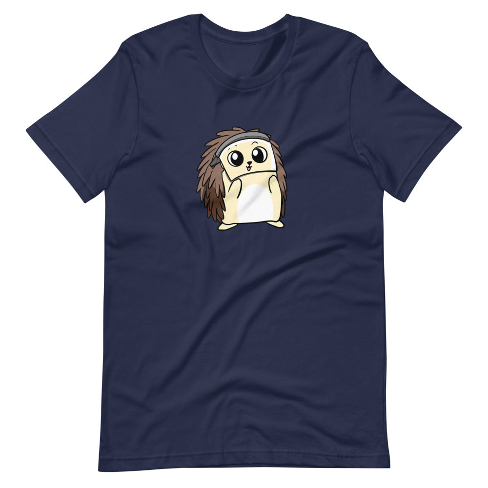 Coronavirus FaceShield Cartoon Porcupine Short Sleeve Unisex T-Shirt