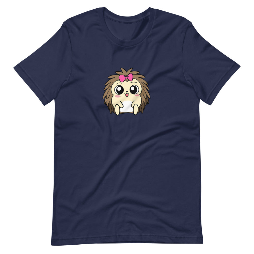 Baby Libertarian Cartoon Porcupine Short Sleeve Unisex T-Shirt