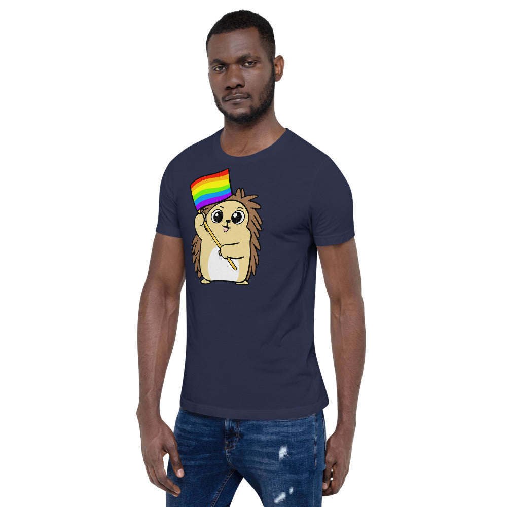 LGBTQ Cartoon Porcupine Short-Sleeve Unisex T-Shirt