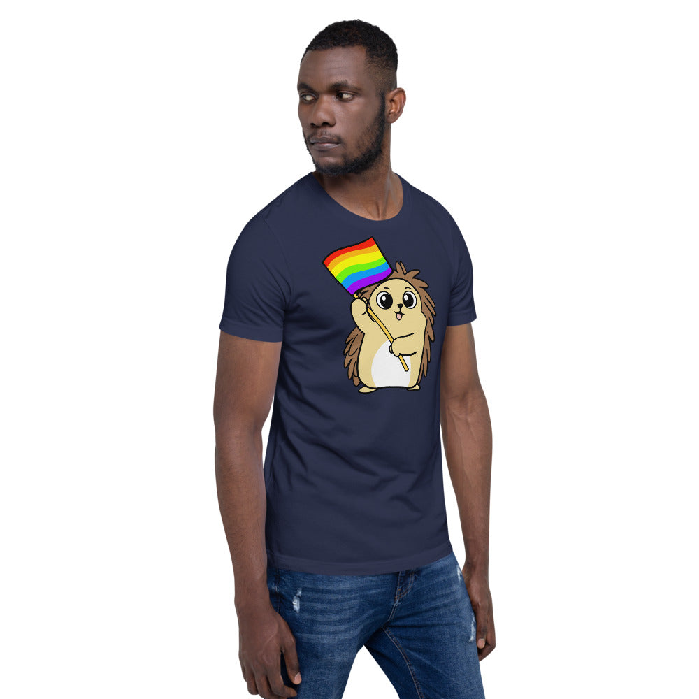 LGBTQ Cartoon Porcupine Short-Sleeve Unisex T-Shirt