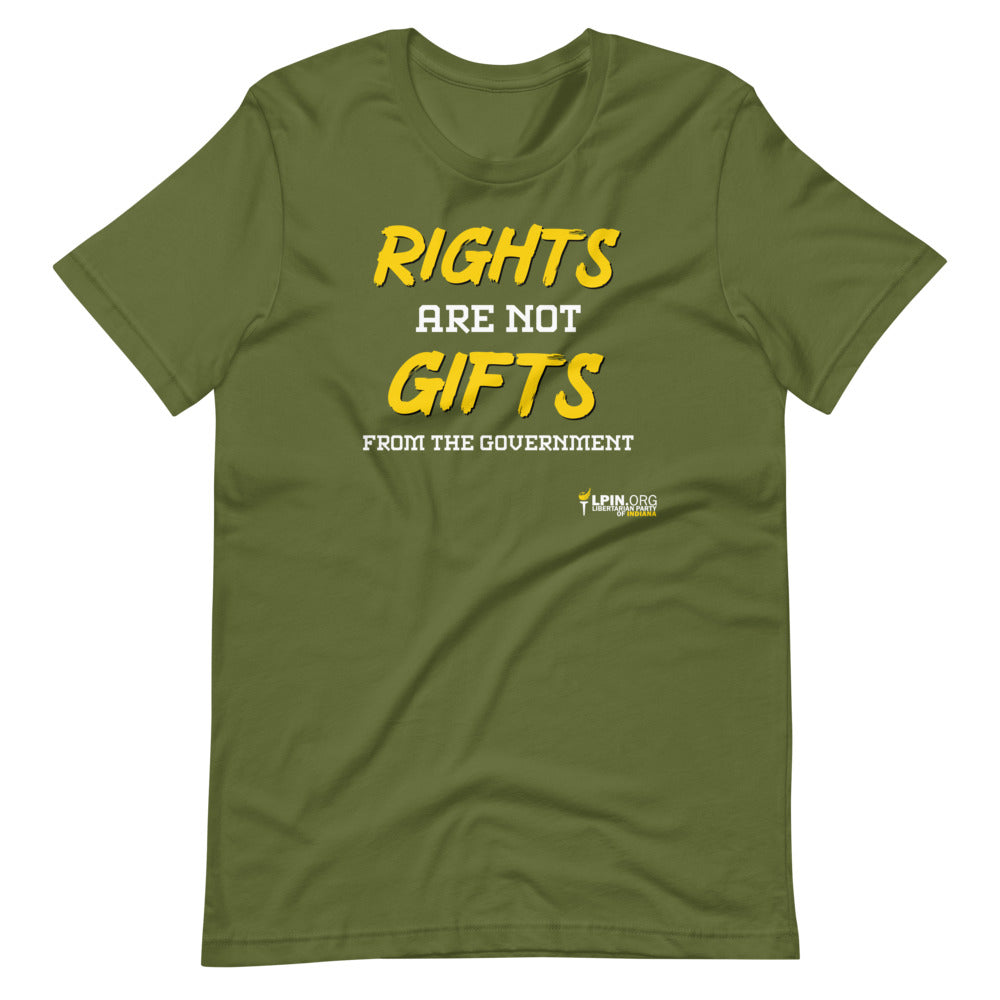 Rights are not Gifts from the Government LP-IN Short-Sleeve Unisex T-Shirt