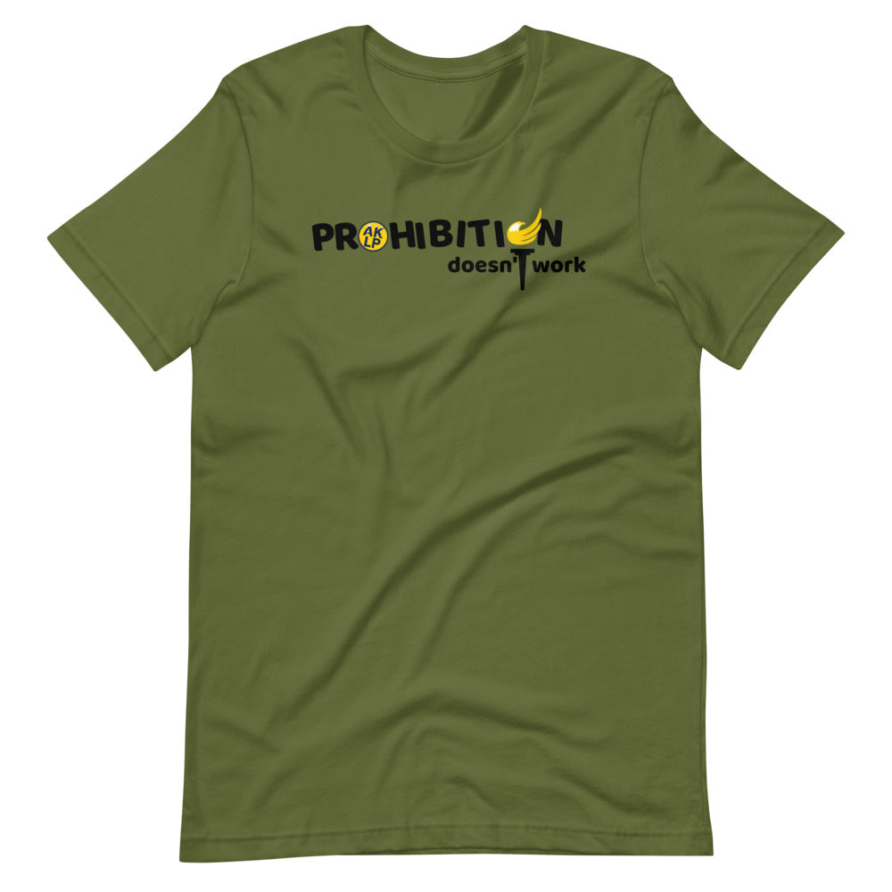 Prohibition Doesn't Work Alaska LP Short-Sleeve Unisex T-Shirt