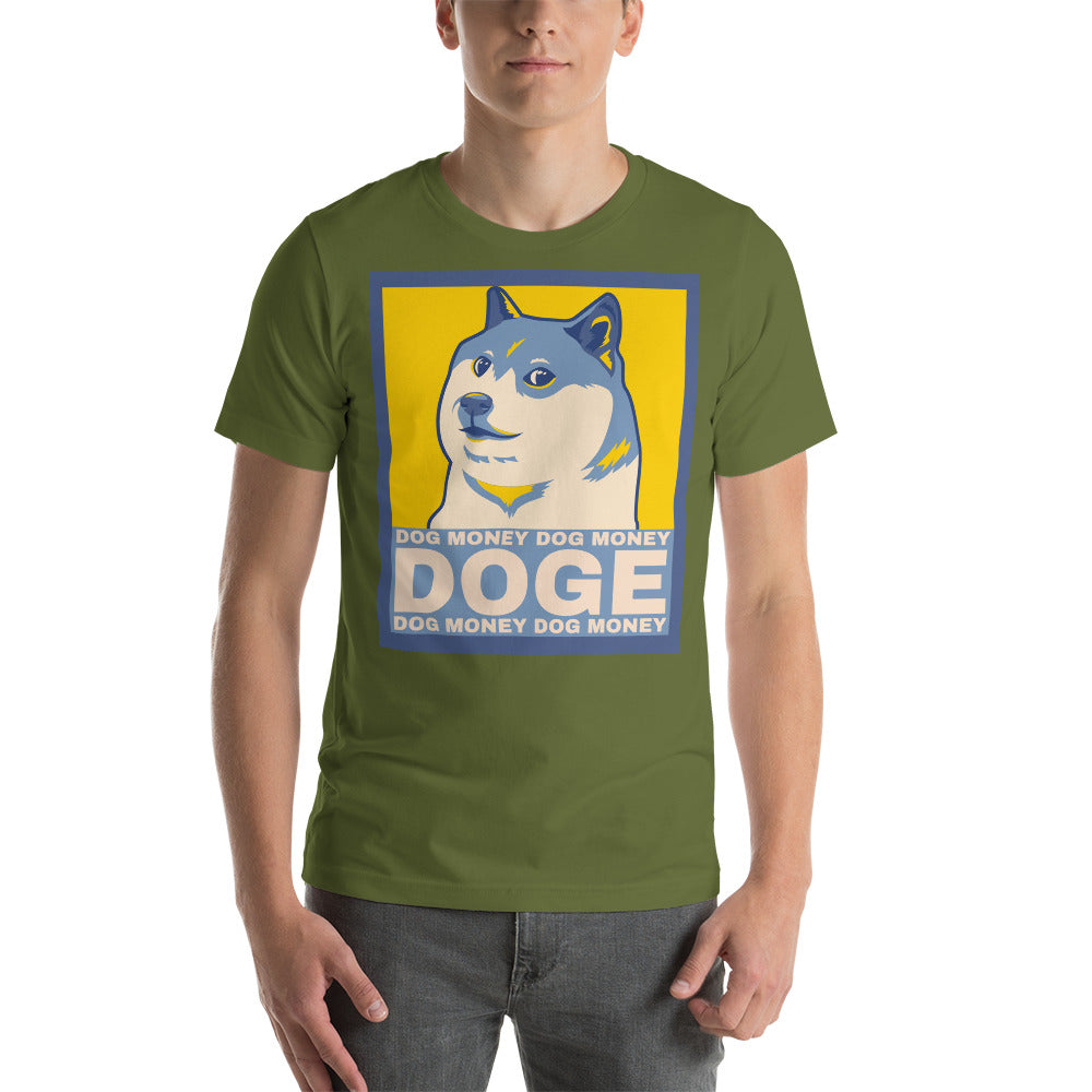 Dog Money Doge Cryptocurrency Short-Sleeve Unisex T-Shirt