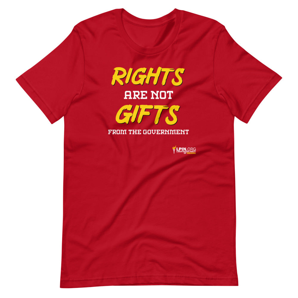 Rights are not Gifts from the Government LP-IN Short-Sleeve Unisex T-Shirt
