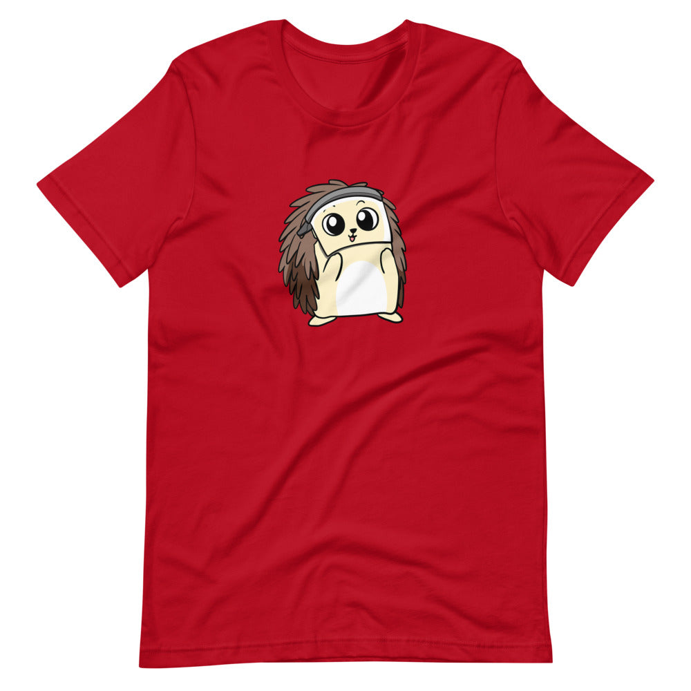 Coronavirus FaceShield Cartoon Porcupine Short Sleeve Unisex T-Shirt