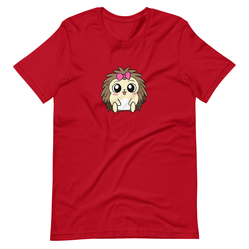 Baby Libertarian Cartoon Porcupine Short Sleeve Unisex T-Shirt
