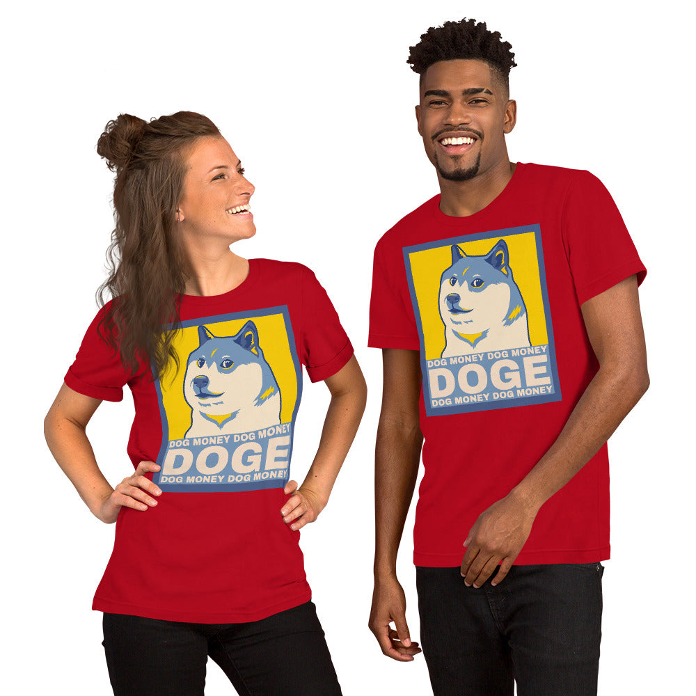 Dog Money Doge Cryptocurrency Short-Sleeve Unisex T-Shirt