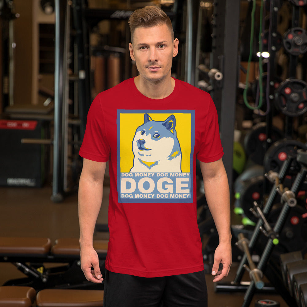 Dog Money Doge Cryptocurrency Short-Sleeve Unisex T-Shirt