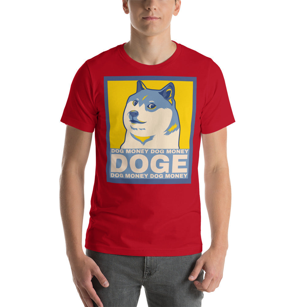 Dog Money Doge Cryptocurrency Short-Sleeve Unisex T-Shirt