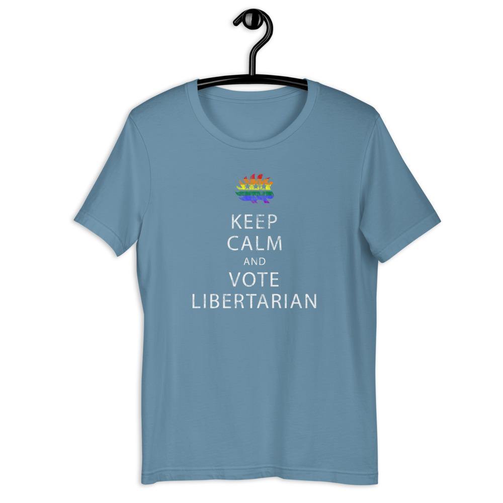 Keep Calm and Vote Libertarian LGBT Pride Unisex T-Shirt
