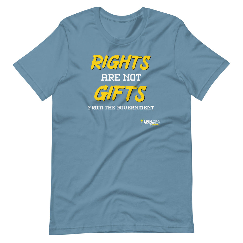 Rights are not Gifts from the Government LP-IN Short-Sleeve Unisex T-Shirt