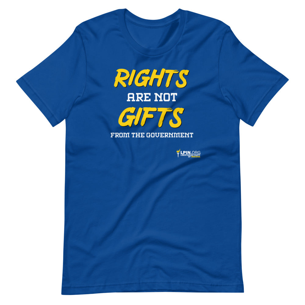 Rights are not Gifts from the Government LP-IN Short-Sleeve Unisex T-Shirt