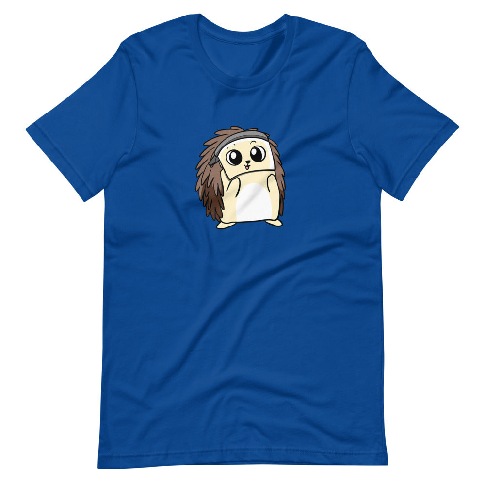 Coronavirus FaceShield Cartoon Porcupine Short Sleeve Unisex T-Shirt