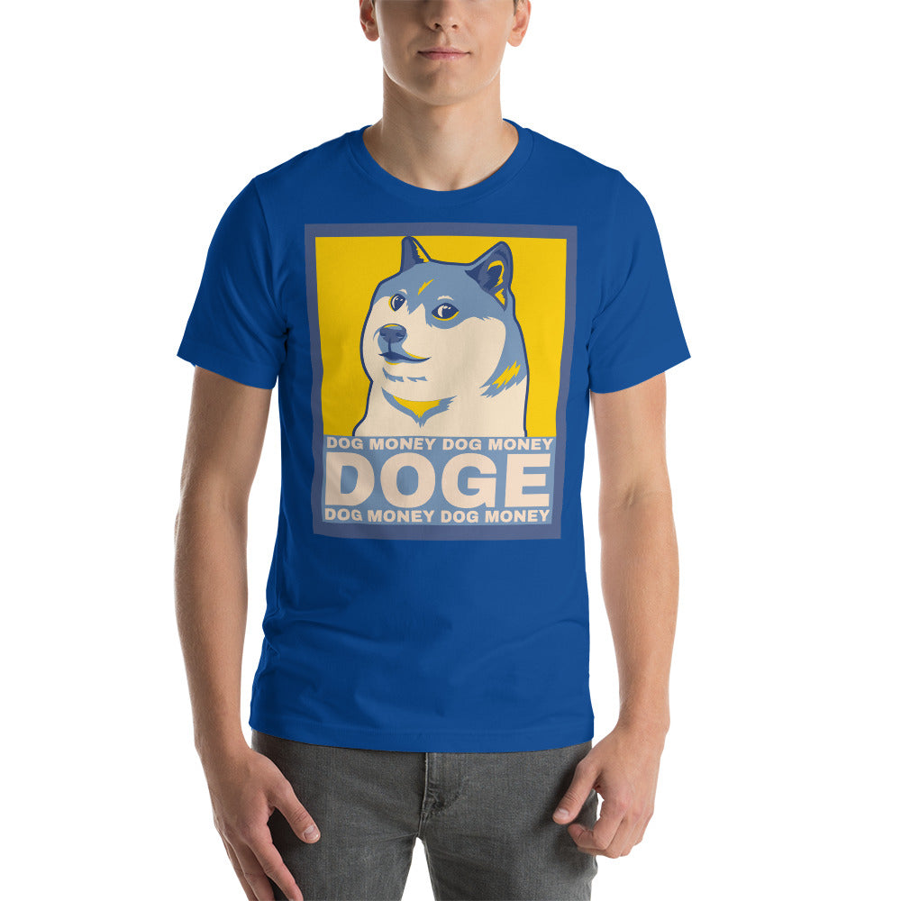 Dog Money Doge Cryptocurrency Short-Sleeve Unisex T-Shirt