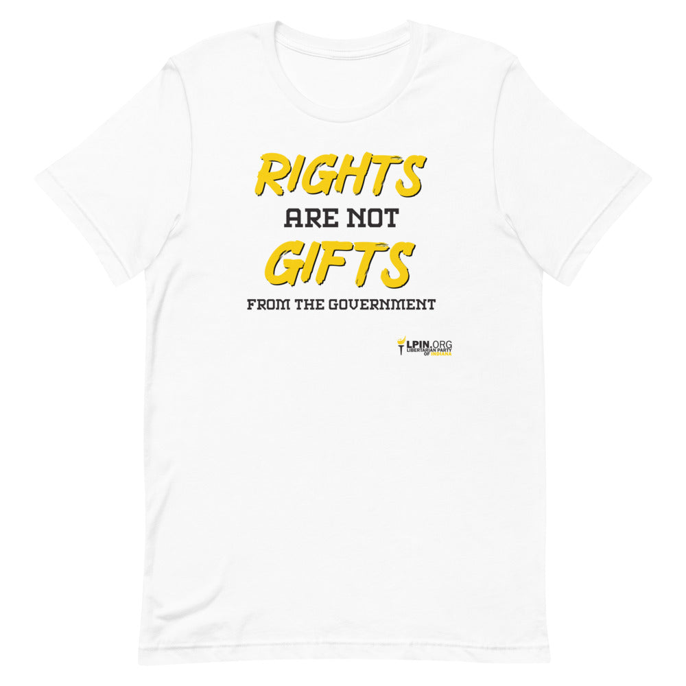 Rights are not Gifts from the Government LP-IN Short-Sleeve Unisex T-Shirt