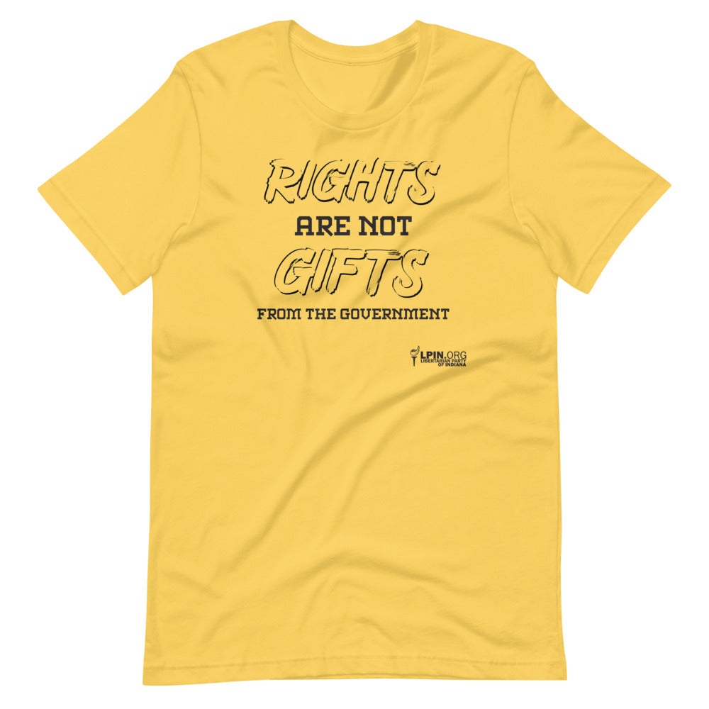 Rights are not Gifts from the Government LP-IN Short-Sleeve Unisex T-Shirt