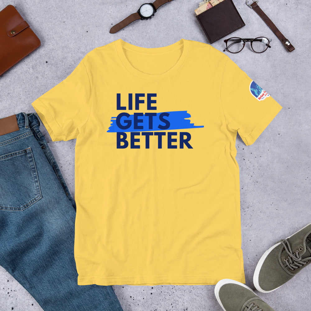 Life Gets Better (The Brian Nichols Show) Short-Sleeve Unisex T-Shirt