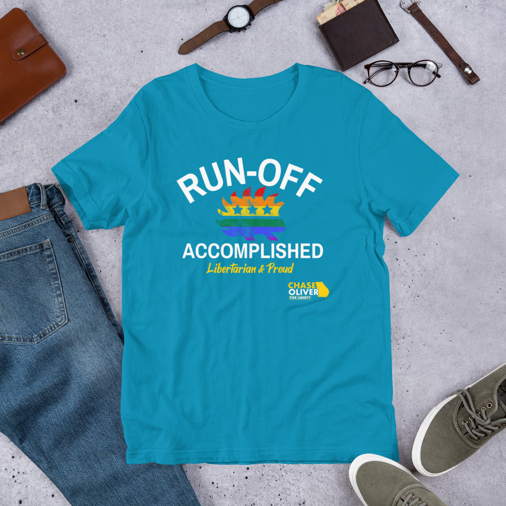 Run-Off Accomplished LGBTQ (Chase Oliver) Unisex t-shirt