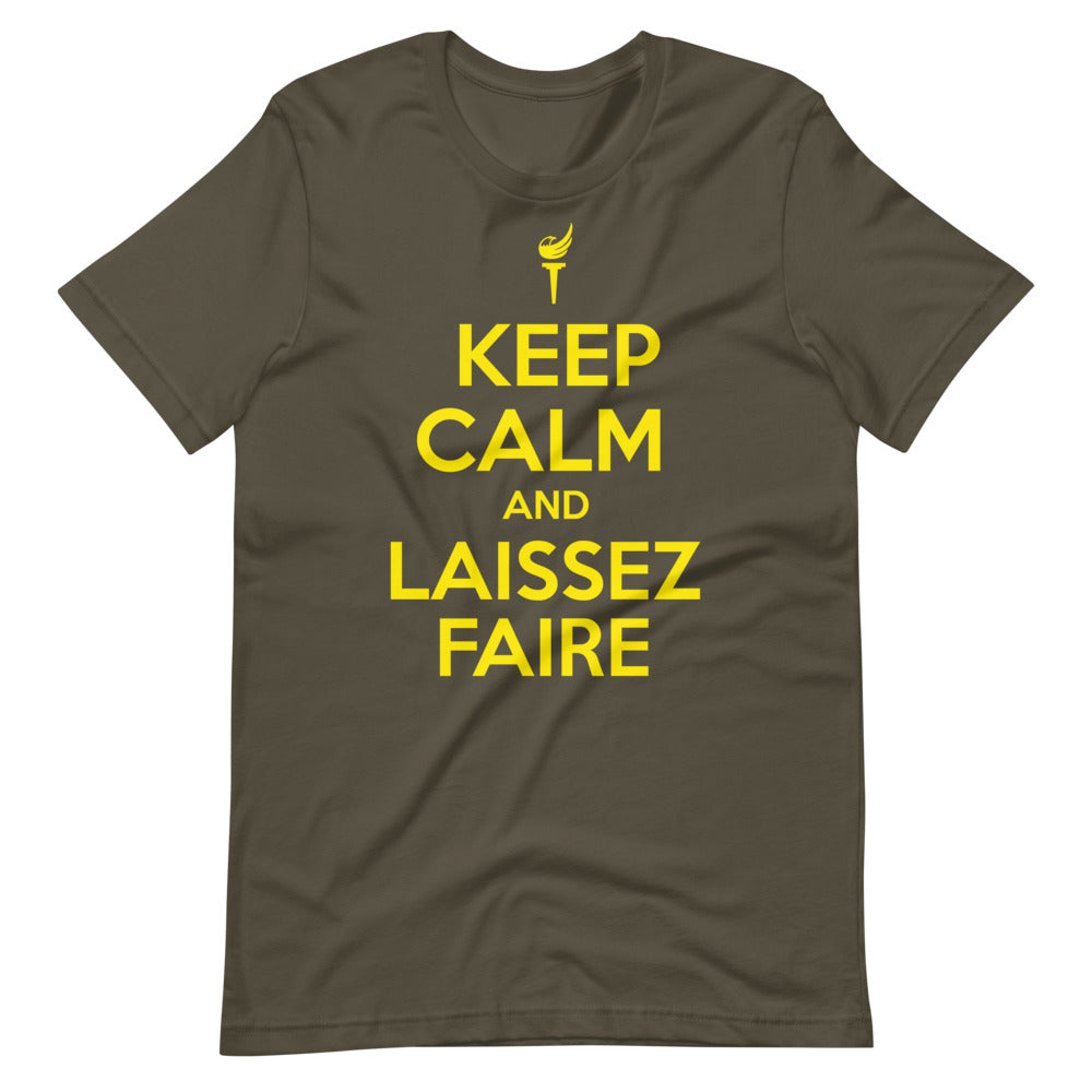 Keep Calm and Laissez Faire Short-Sleeve Unisex T-Shirt
