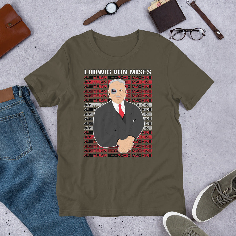 Ludwig von Mises - Austrian Economics Machine Short-Sleeve Unisex T-Shirt
