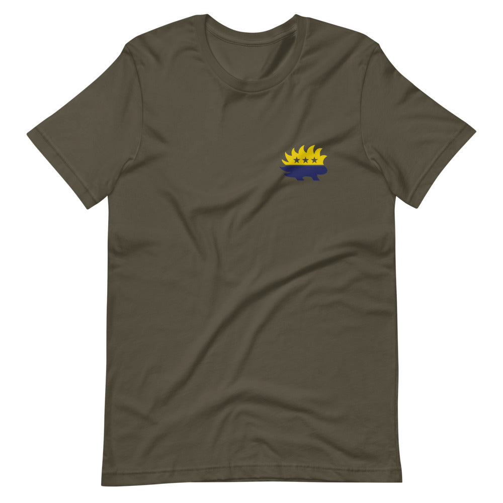 End the Monopoly - Go Gold (With Porcupine) Short-Sleeve Unisex T-Shirt