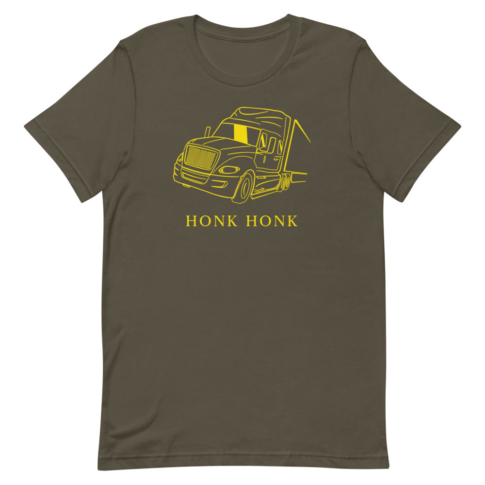 Honk Hunk Trucker Protest (Don't Tread) Short-Sleeve Unisex T-Shirt