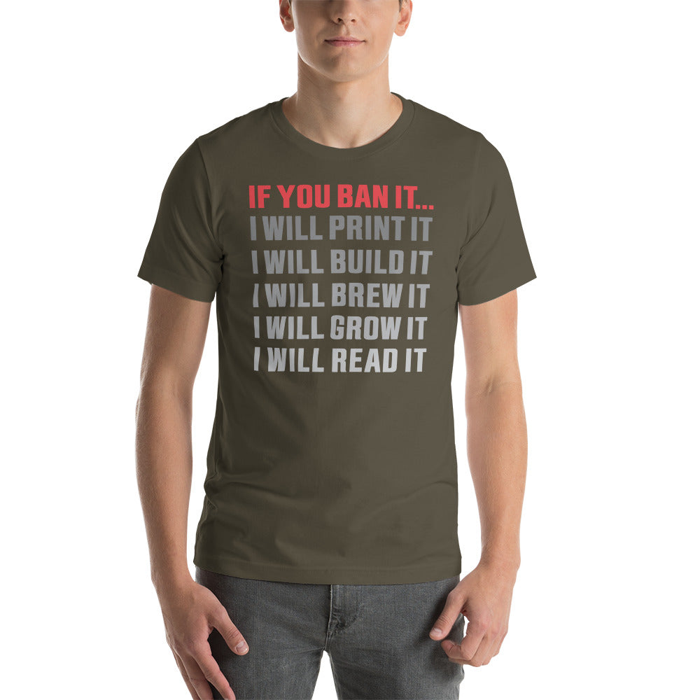 If you Ban it (LPTN Logo) Short-sleeve unisex t-shirt