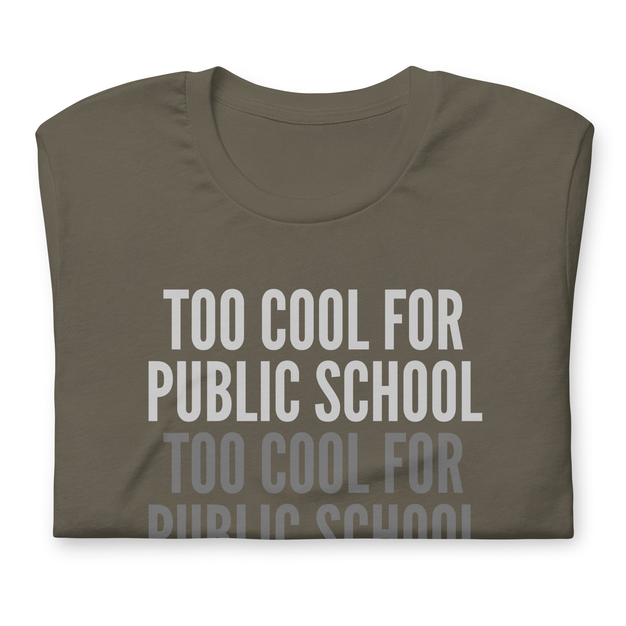 Too Cool For Public School Unisex t-shirt