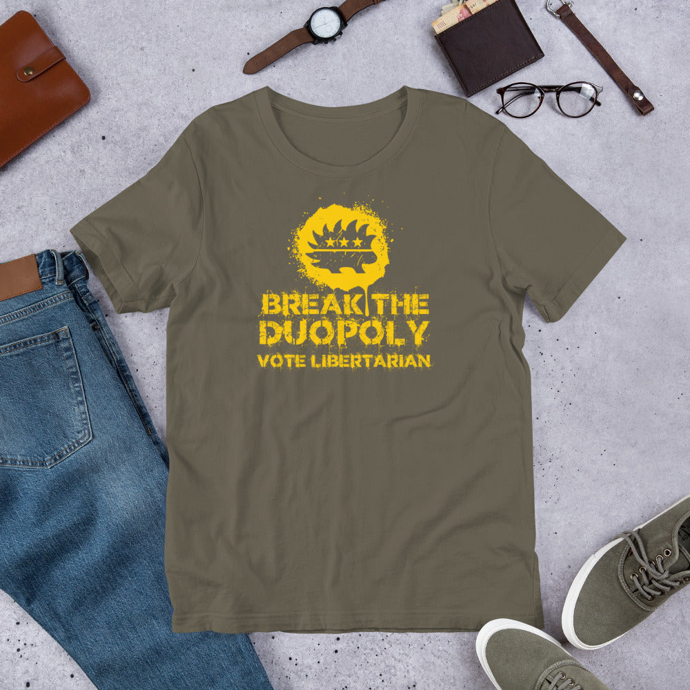 Break the Duopoly Unisex t-shirt