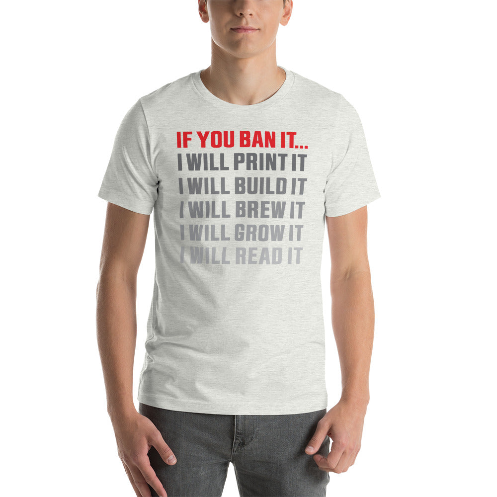 If you Ban it (LPTN Logo) Short-sleeve unisex t-shirt