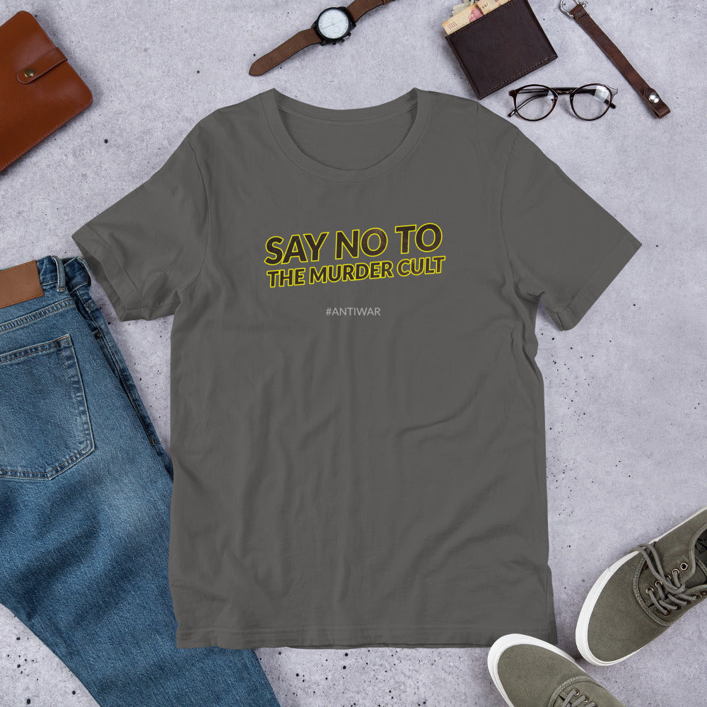 Say No to the Murder Cult Short-Sleeve Unisex T-Shirt