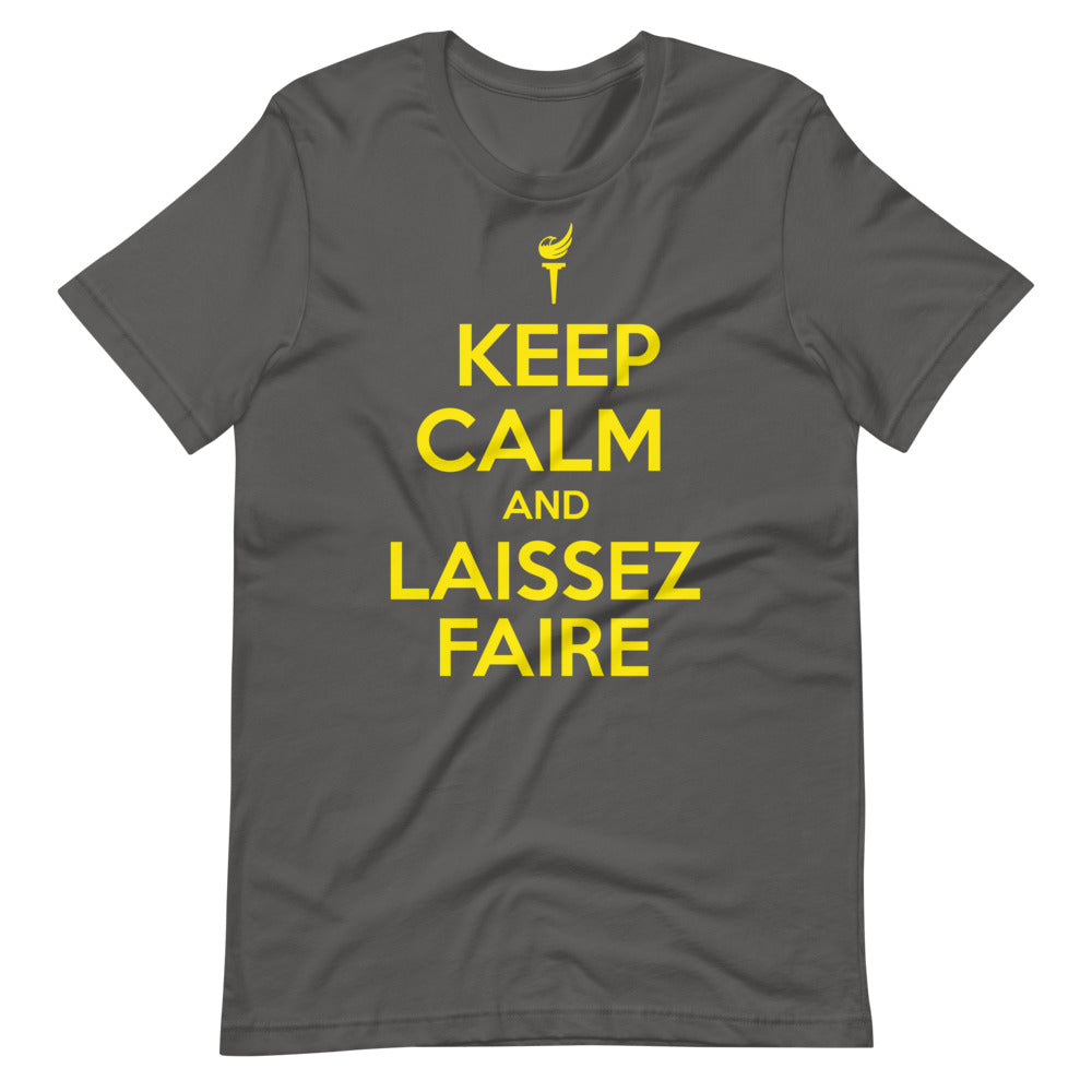 Keep Calm and Laissez Faire Short-Sleeve Unisex T-Shirt