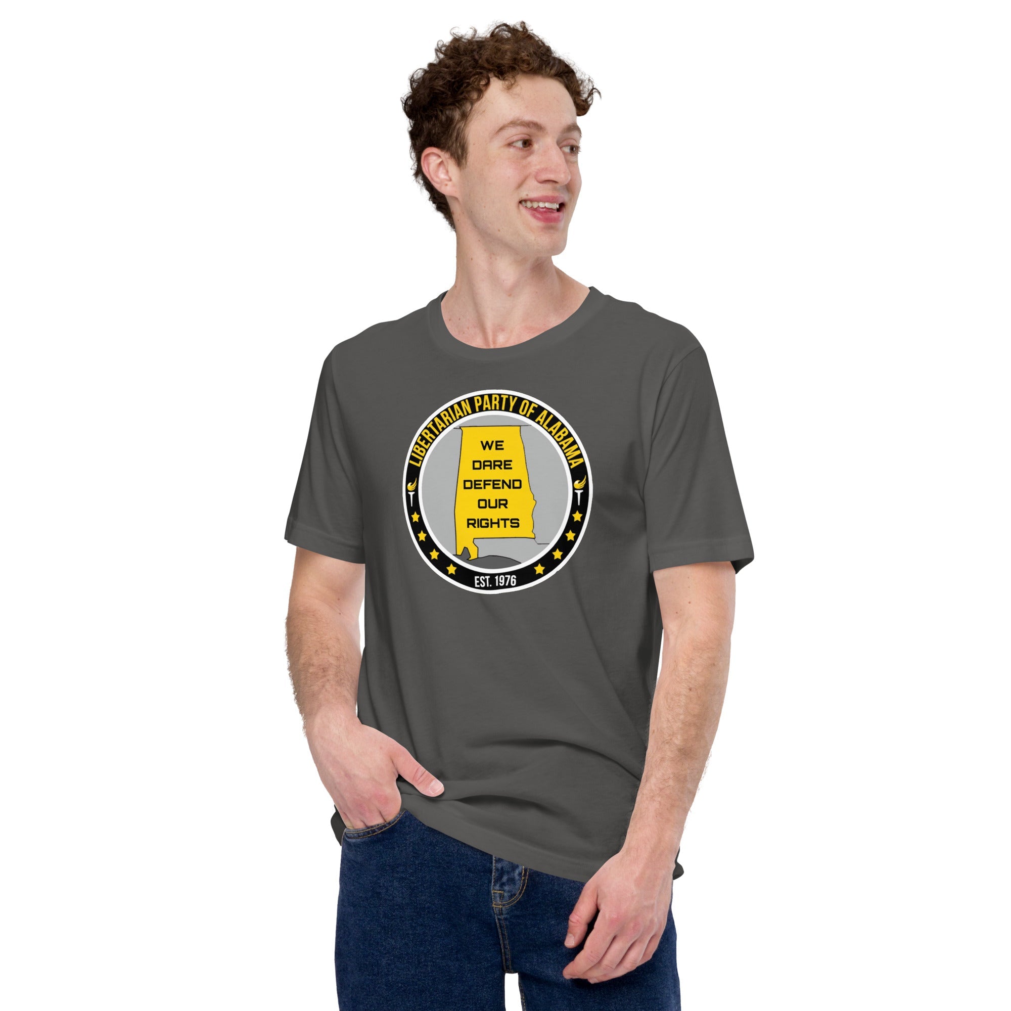 Libertarian Party Alabama - We Dare Defend our Rights Unisex t-shirt